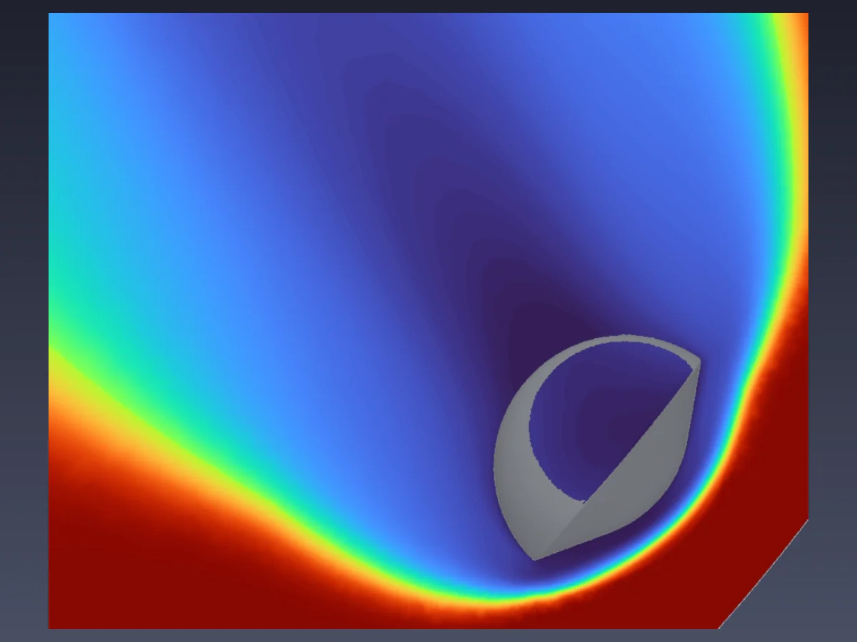 Mach contours around a capsule