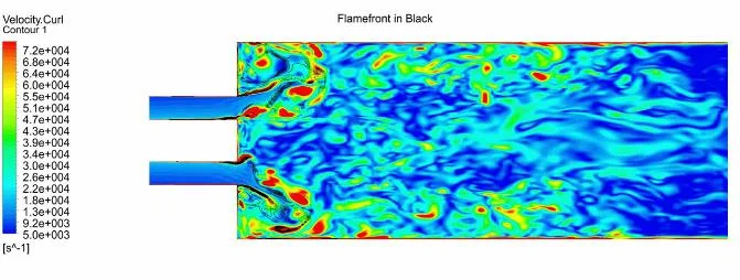 Figure from: Mode shapes and dominant frequency predictions in a swirl-stabilised premixed combustor using modal analysis and LES