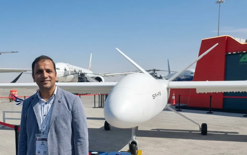 UAV on display at an air show